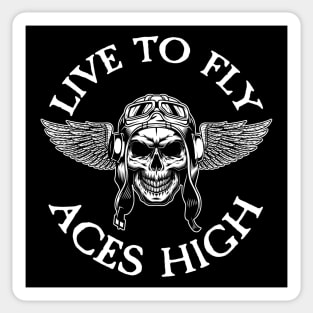 Aces High Heavy Metal Design for Metalheads Sticker